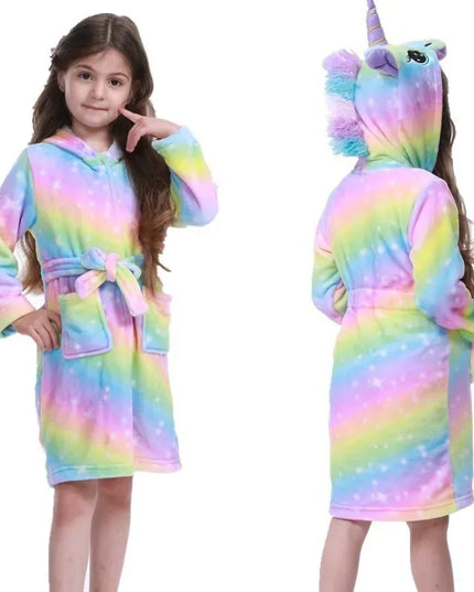 Soft Rainbow Pastel Unicorn Robe