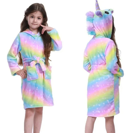 Soft Rainbow Pastel Unicorn Robe