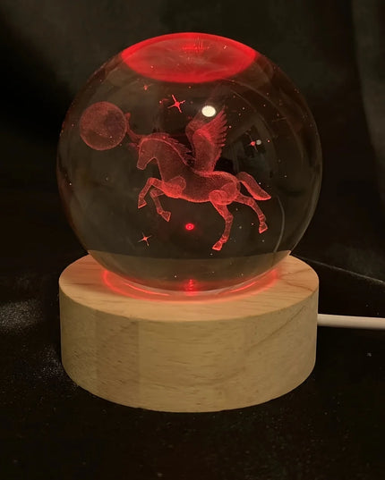 Unicorn Crystal Ball Night Light