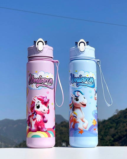 Dreamy Purple Unicorn Water Bottle