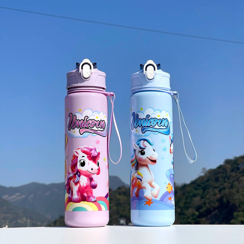 Dreamy Purple Unicorn Water Bottle