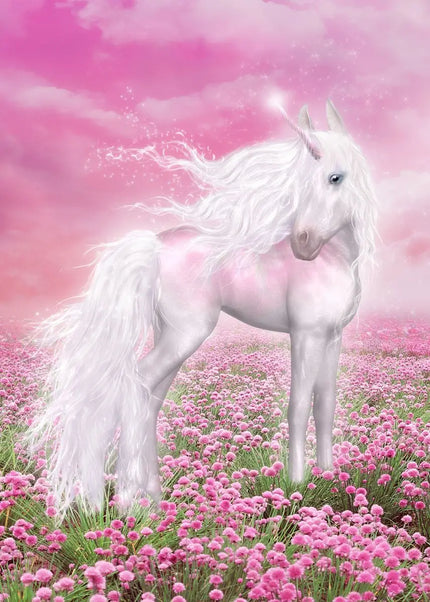 Pink Meadow Unicorn Wall Art