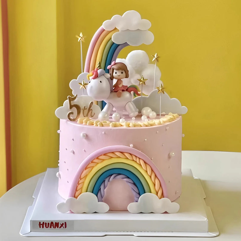 12-Piece Unicorn Cake Topper Set