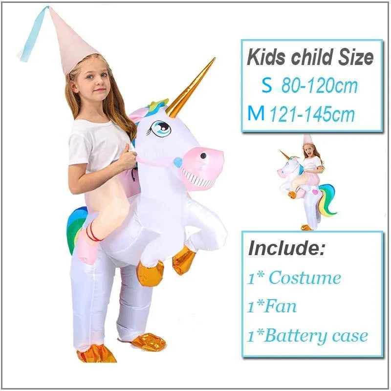 White Unicorn Rider Costume for Girls