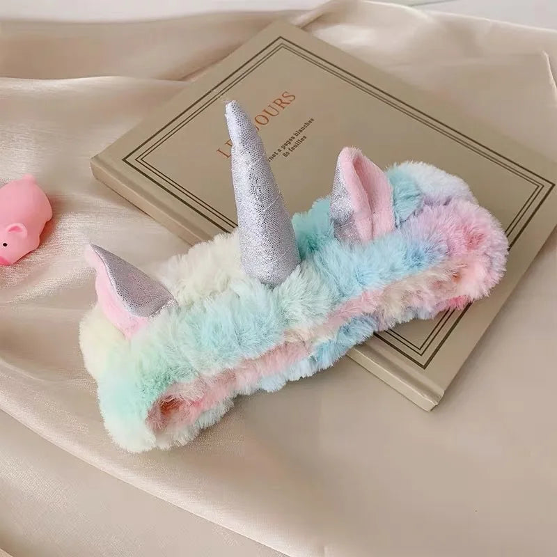 Pink Fluffy Unicorn Party Headband