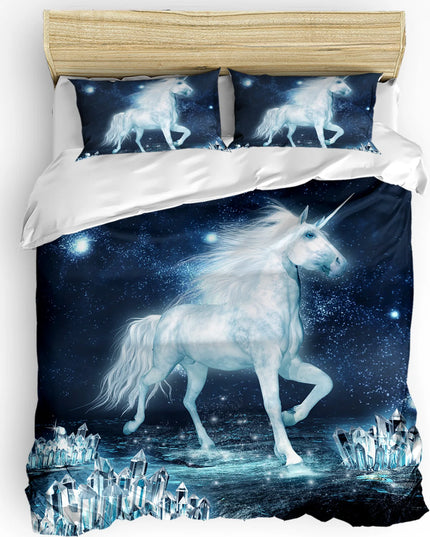 Night Sky Crystal Unicorn Bedding