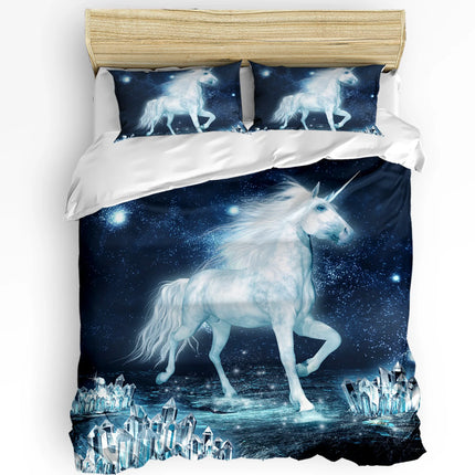 Night Sky Crystal Unicorn Bedding