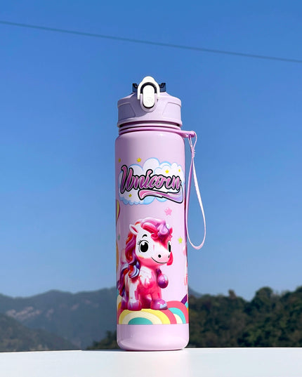 Dreamy Purple Unicorn Water Bottle
