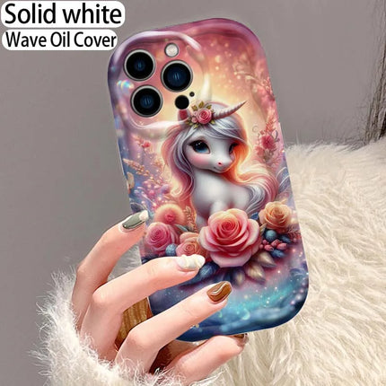 Rose Fantasy Unicorn iPhone Case