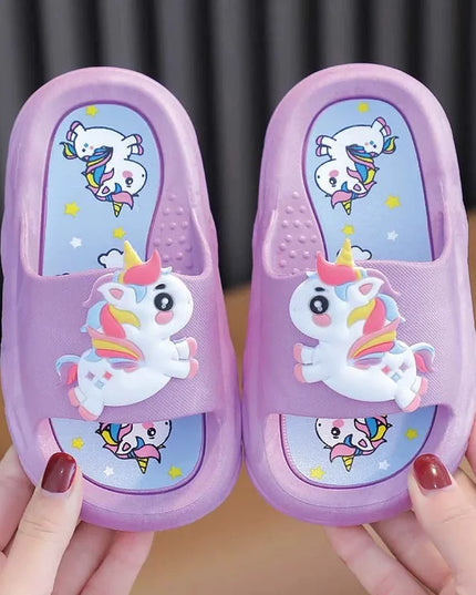 Bouncy Unicorn Platform Slippers
