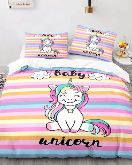 Baby Unicorn Rainbow Bedding