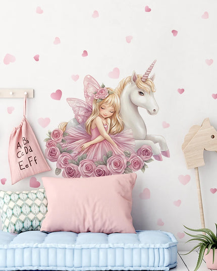 Pink Unicorn Wall Decal Set