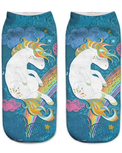 Dreamy Rainbow Unicorn Socks
