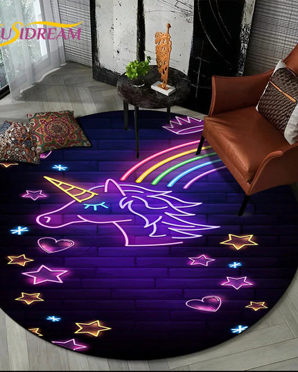 Winged Anime Unicorn Rug