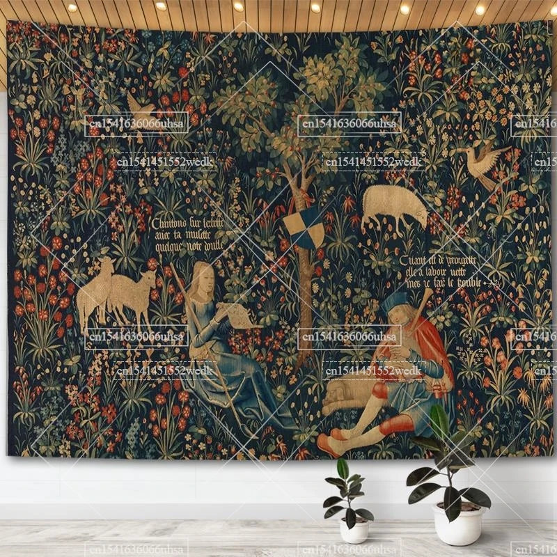 Boho Unicorn Tapestry Hanging