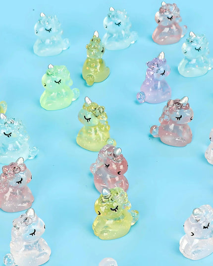 Glitter Resin Unicorn Figurines