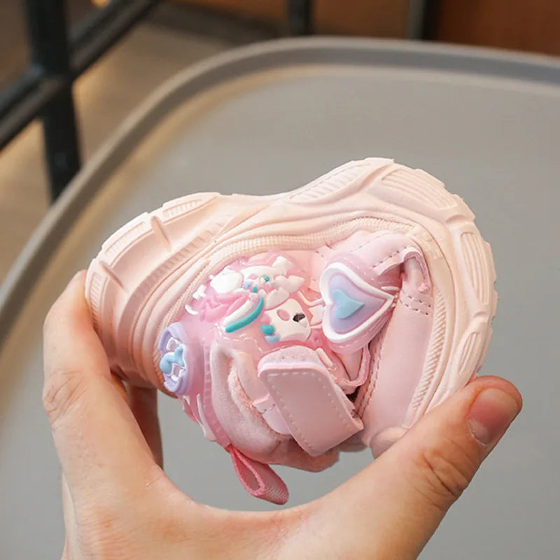 Cozy Pink Unicorn Shoes