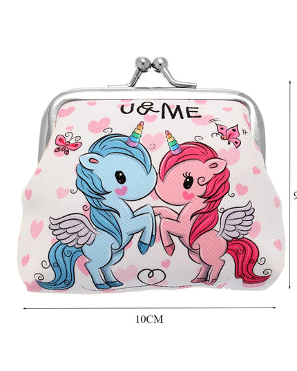 Rainbow Clasp Unicorn Purse