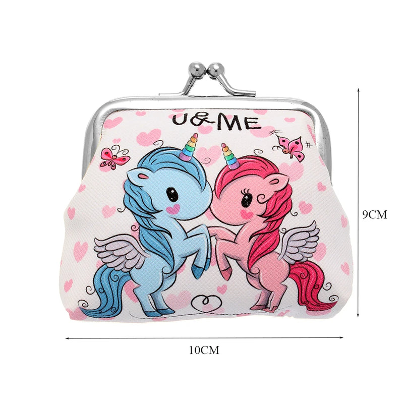 Rainbow Clasp Unicorn Purse