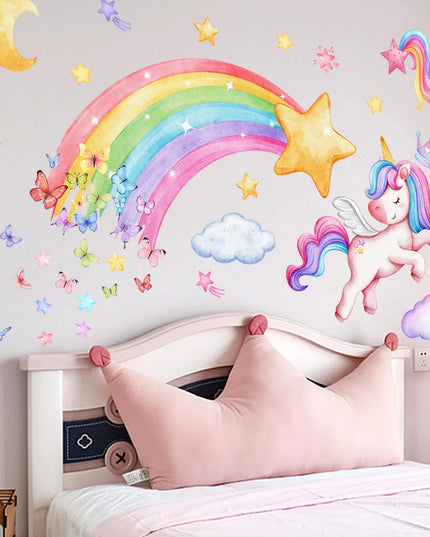 Rainbow Unicorn Wall Sticker