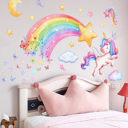 Rainbow Unicorn Wall Sticker