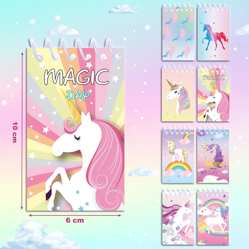 Colorful Unicorn Mini Notebook Set