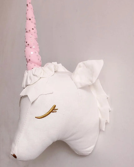 3D Unicorn Head Wall Decor Mount