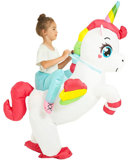 Ride a Rainbow Unicorn Rider Costume
