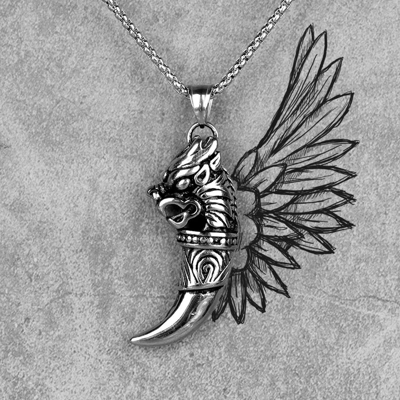 Gothic Unicorn Skull Necklace