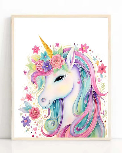 Magical Star Unicorn Wall Art