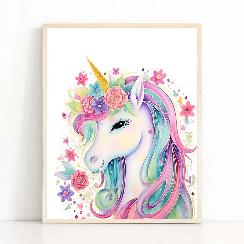 Magical Star Unicorn Wall Art