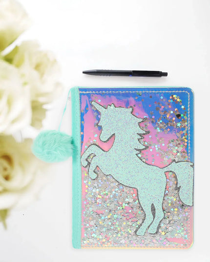 Sparkly Unicorn Glitter Notebook