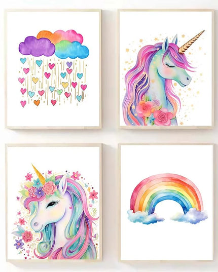 Magical Star Unicorn Wall Art