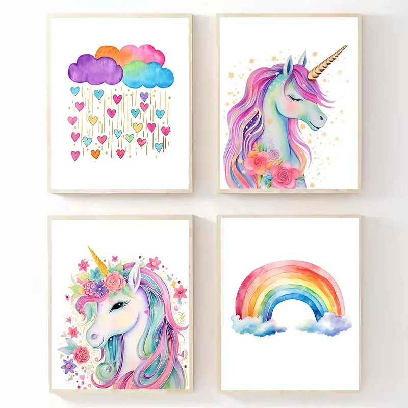 Magical Star Unicorn Wall Art