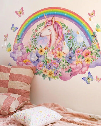 Large Unicorn Wall Sticker for Girls