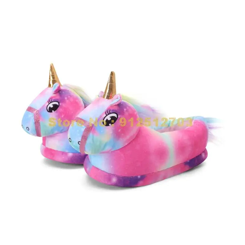 Galaxy Child Unicorn Slippers