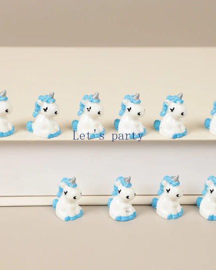 Small Resin Unicorn Figurines Set