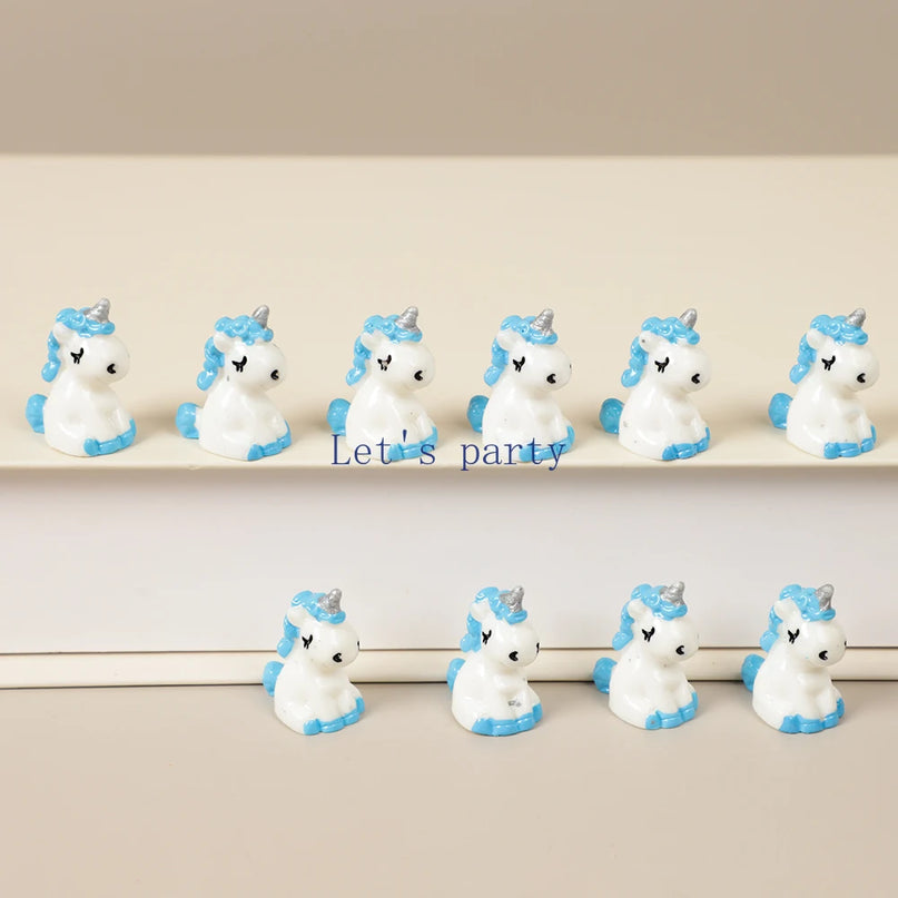 Small Resin Unicorn Figurines Set