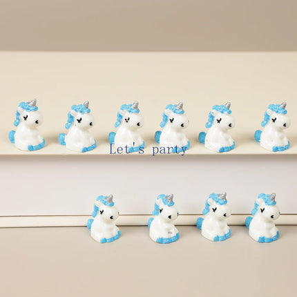 Small Resin Unicorn Figurines Set