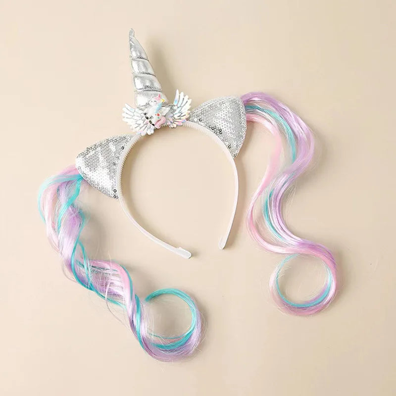 Pastel Unicorn Wig Headband