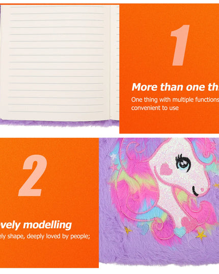 Cozy Fluffy Unicorn Notebook