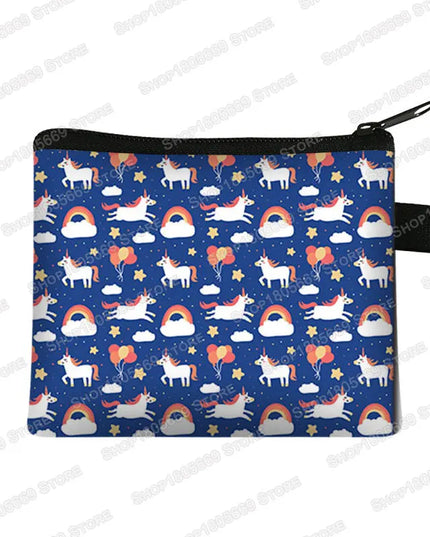 Navy Unicorn Small Purse