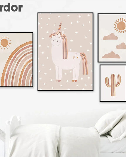 Magical Unicorn Wall Art for Nursery