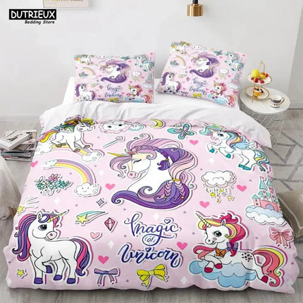 Magic Unicorn Doodle Bedding