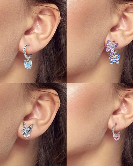 Winged Unicorn Charm Earrings