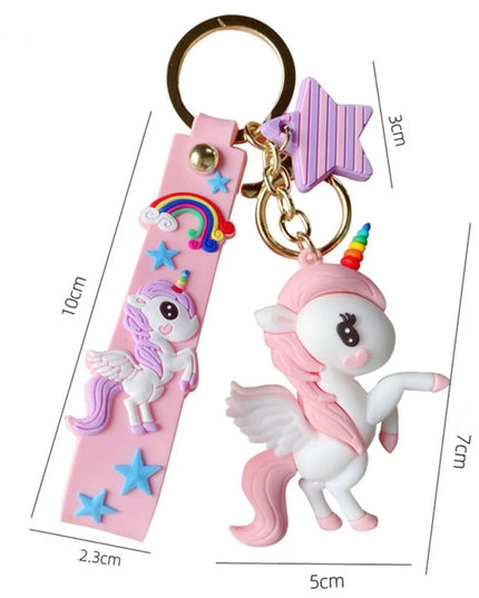 Enamel Unicorn Key Keychain