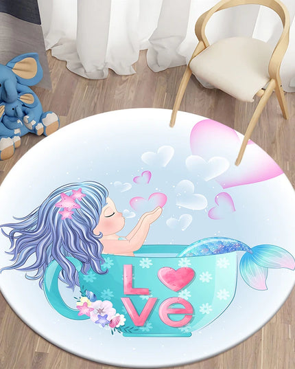 Magical Mermaid Unicorn Rug