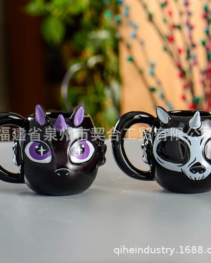 Bold Black Unicorn Mug