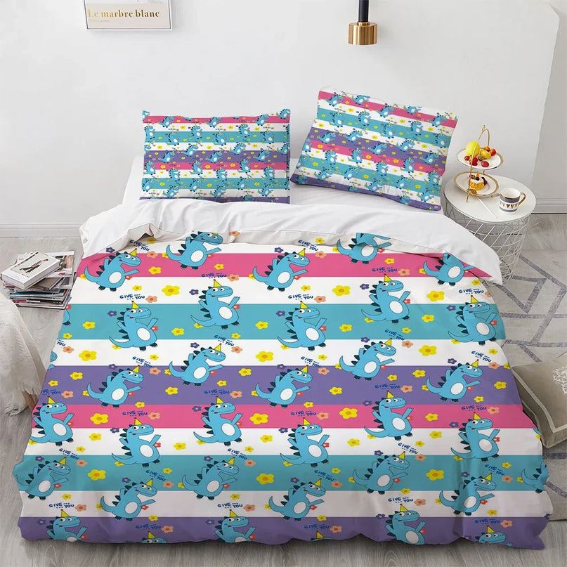 Starry Pink Unicorn Bedding