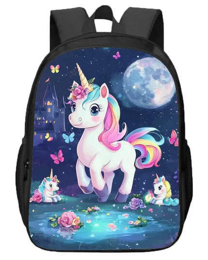 Kawaii Unicorn Double Layer Backpack